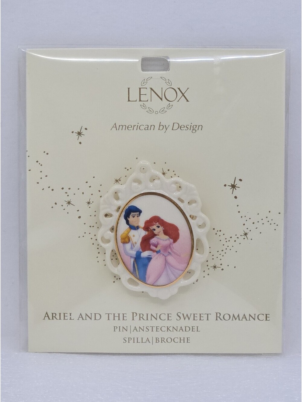 Lenox American by Design Ariel And The Prince Sweet Romance Disney Pin